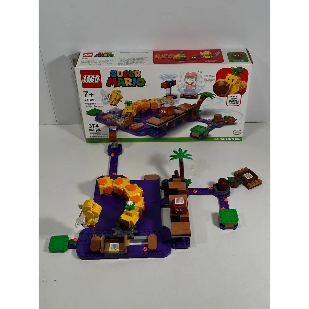 LEGO Super Mario Wigglers Poison Swamp Expansion Set 71383 374 Pcs Building Toy